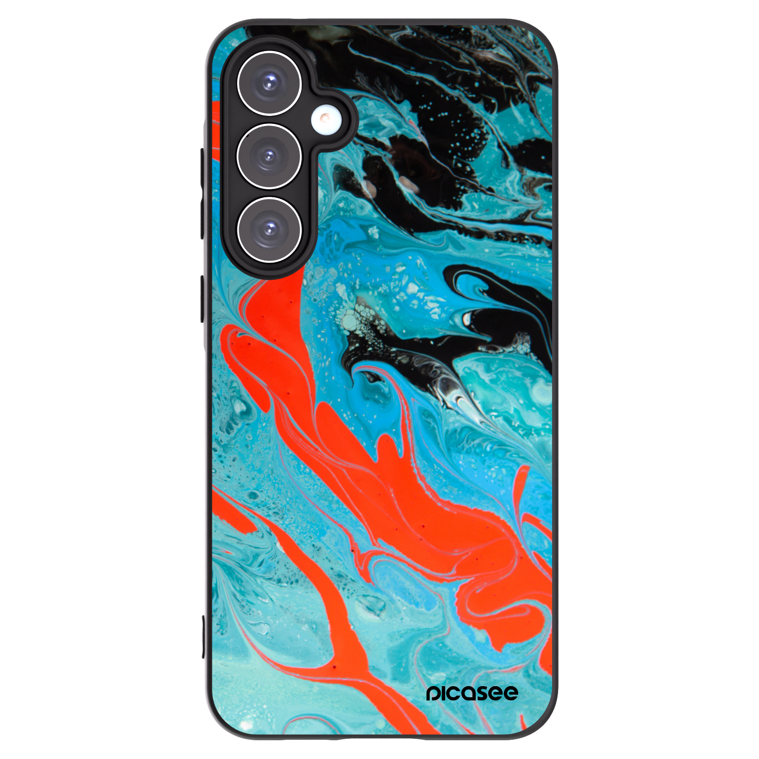 Picasee fekete szilikon tok az alábbi mobiltelefonokra Samsung Galaxy A55 5G A556B - Blue Magma
