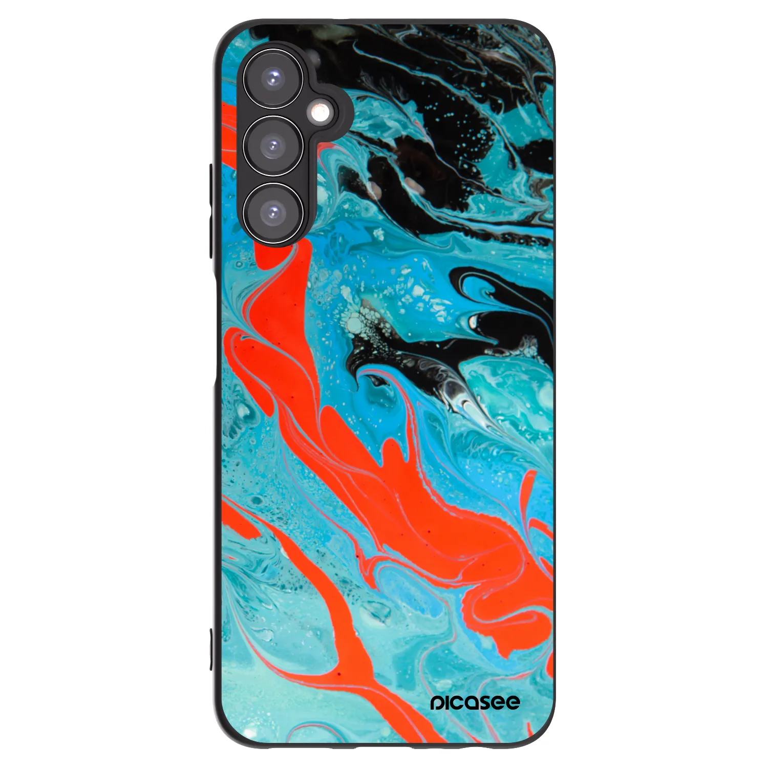 Picasee fekete szilikon tok az alábbi mobiltelefonokra Samsung Galaxy A05s A057G - Blue Magma