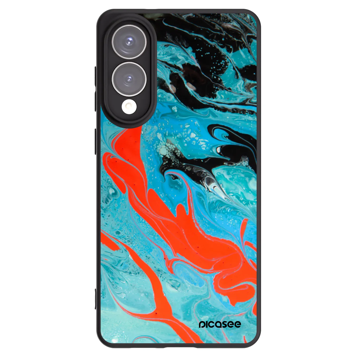 Picasee fekete szilikon tok az alábbi mobiltelefonokra Samsung Galaxy S25 Edge 5G - Blue Magma