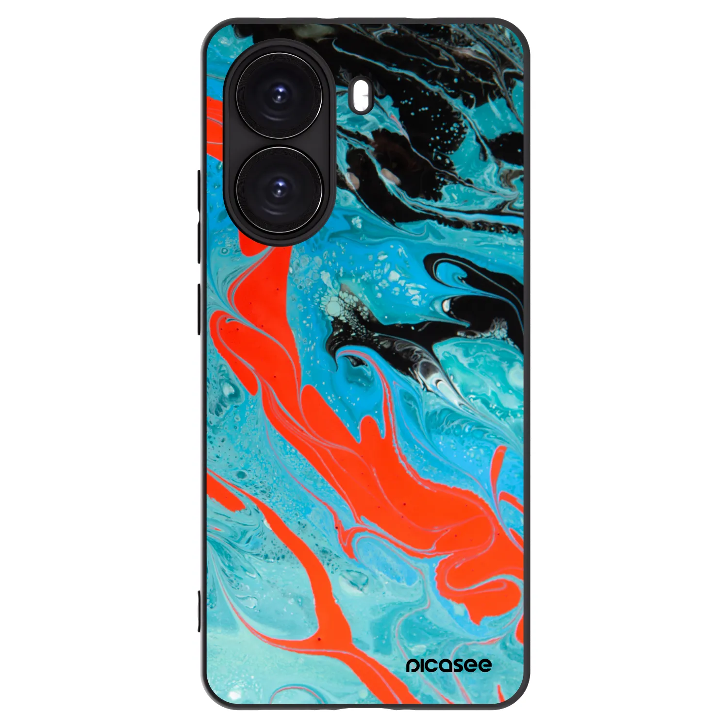 Picasee fekete szilikon tok az alábbi mobiltelefonokra Xiaomi Poco X7 Pro 5G - Blue Magma