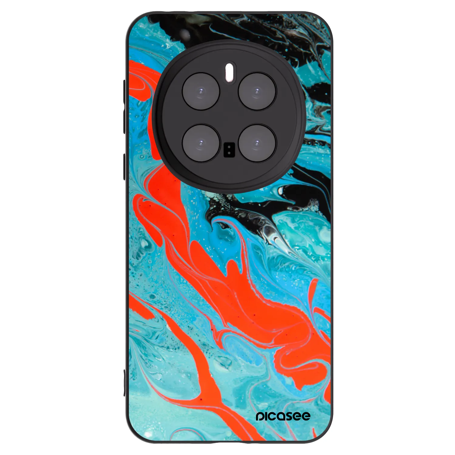 Picasee fekete szilikon tok az alábbi mobiltelefonokra Honor Magic7 Pro 5G - Blue Magma