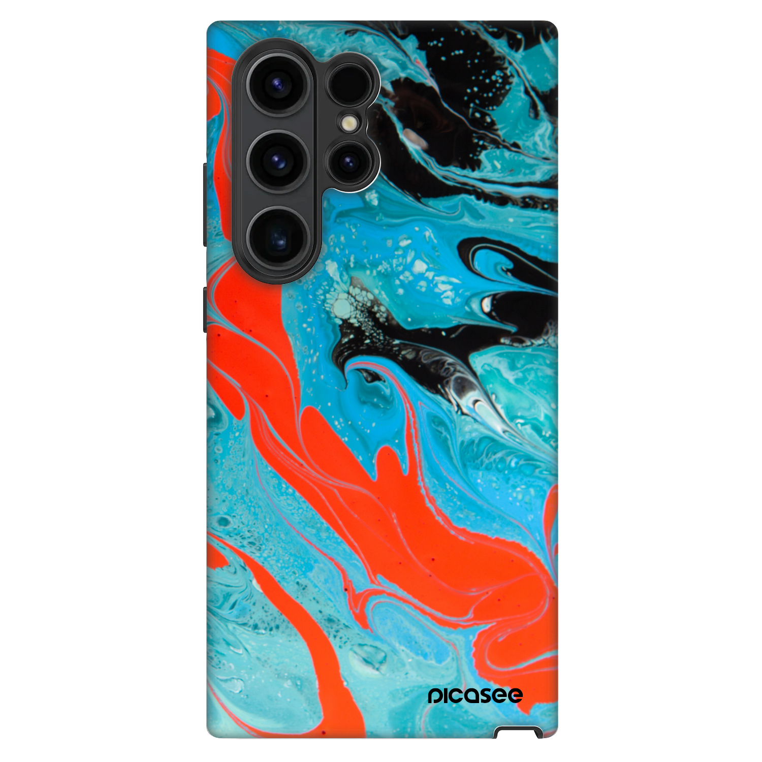 Picasee Fashion Case Samsung Galaxy S23 Ultra 5G - Blue Magma