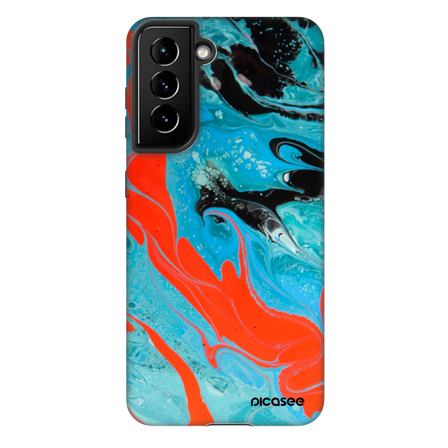 Picasee Fashion Case Samsung Galaxy S21 FE 5G - Blue Magma