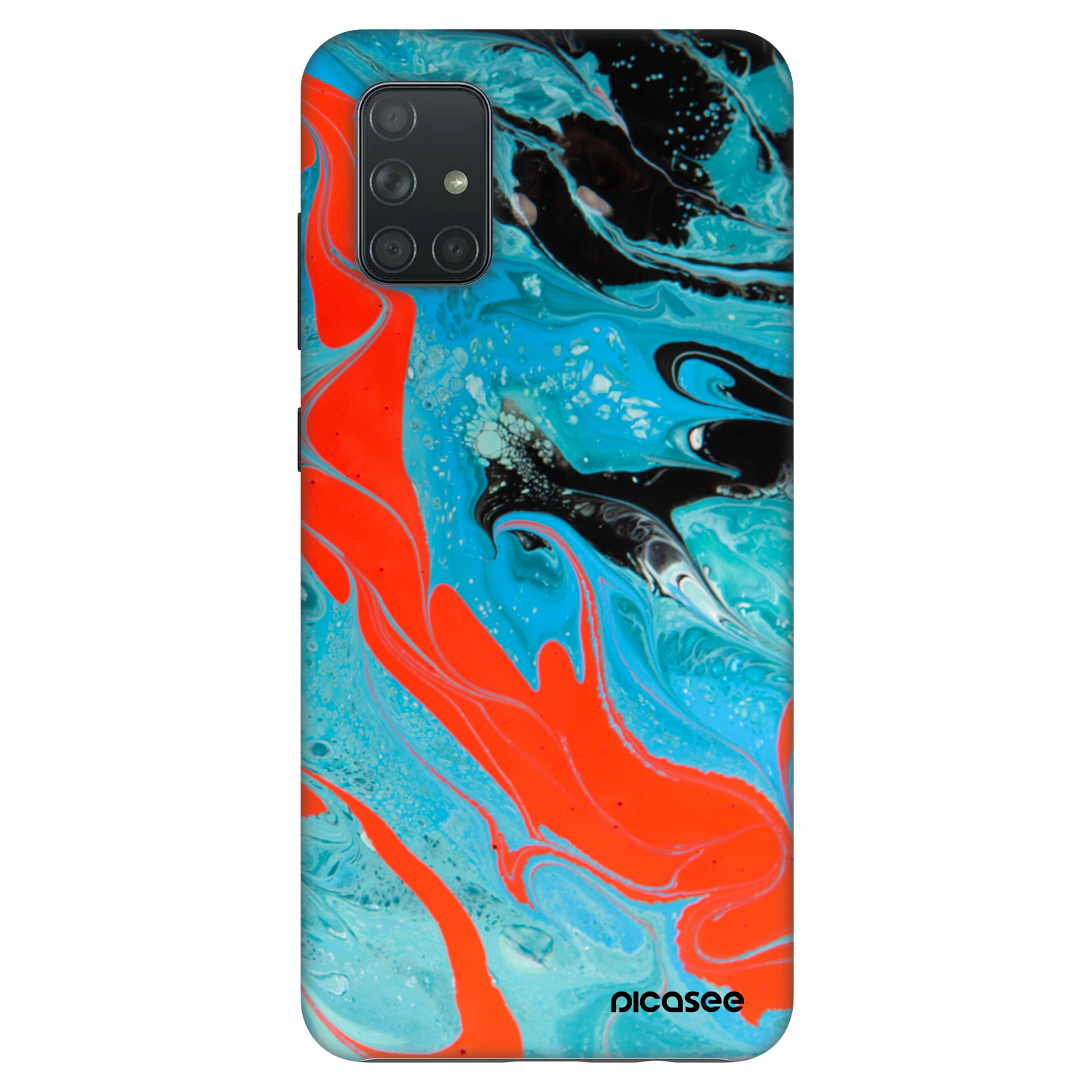 Picasee Fashion Case Samsung Galaxy A71 A715F - Blue Magma