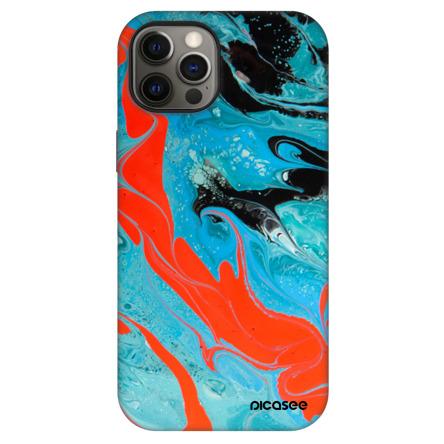 Picasee Fashion Case MagSafe Apple iPhone 12 Pro - Blue Magma