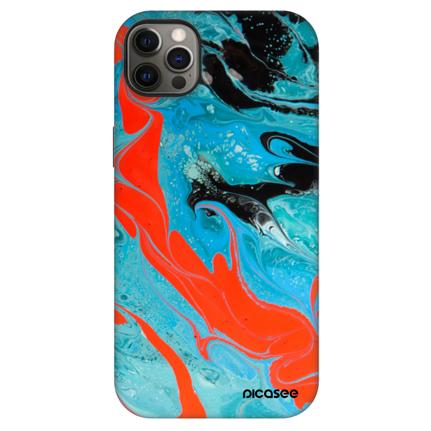 Picasee Fashion Case MagSafe Apple iPhone 12 Pro Max - Blue Magma