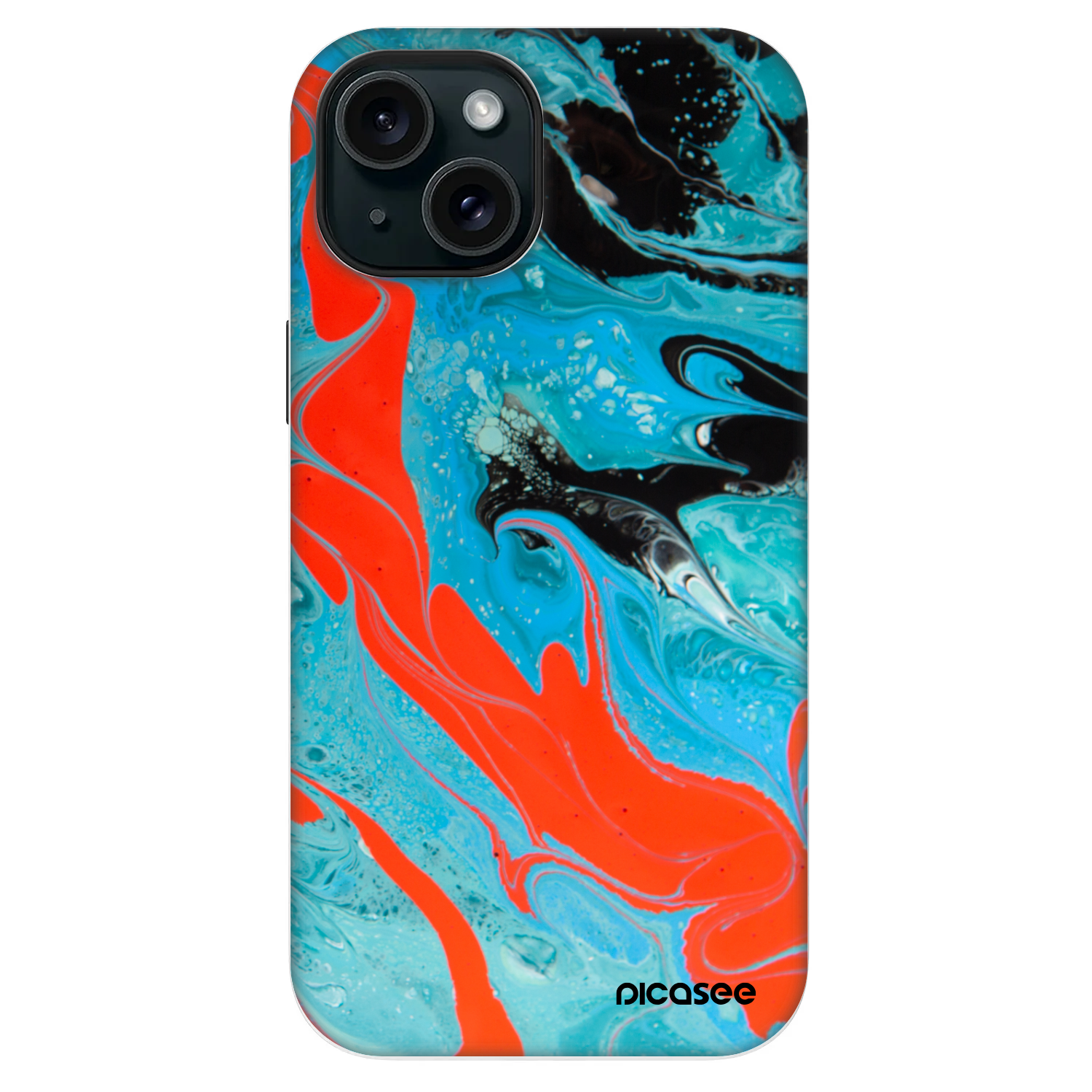 Picasee Fashion Case MagSafe Apple iPhone 13 - Blue Magma