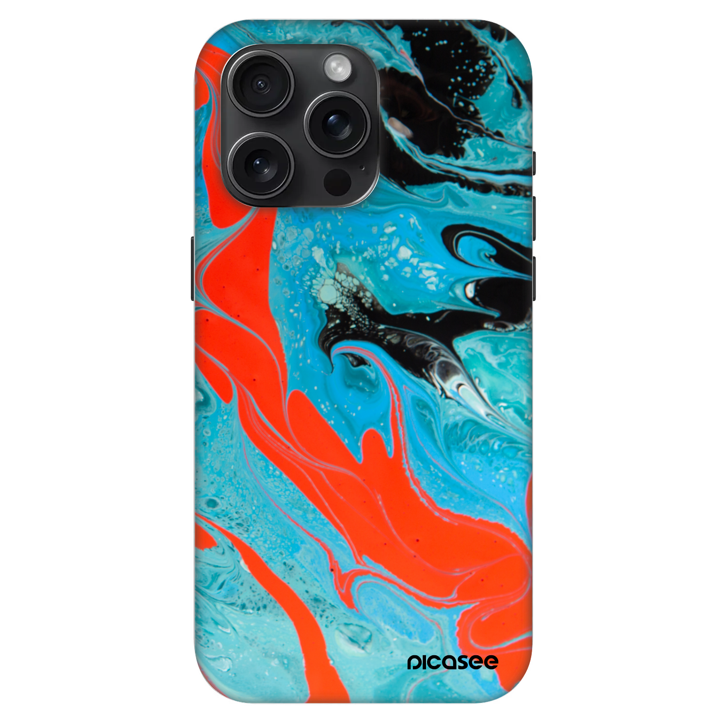 Picasee Fashion Case MagSafe Apple iPhone 15 Pro Max - Blue Magma