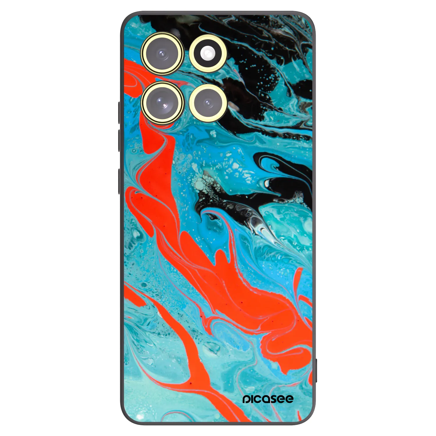 Picasee fekete szilikon tok az alábbi mobiltelefonokra Motorola Moto G86 5G - Blue Magma