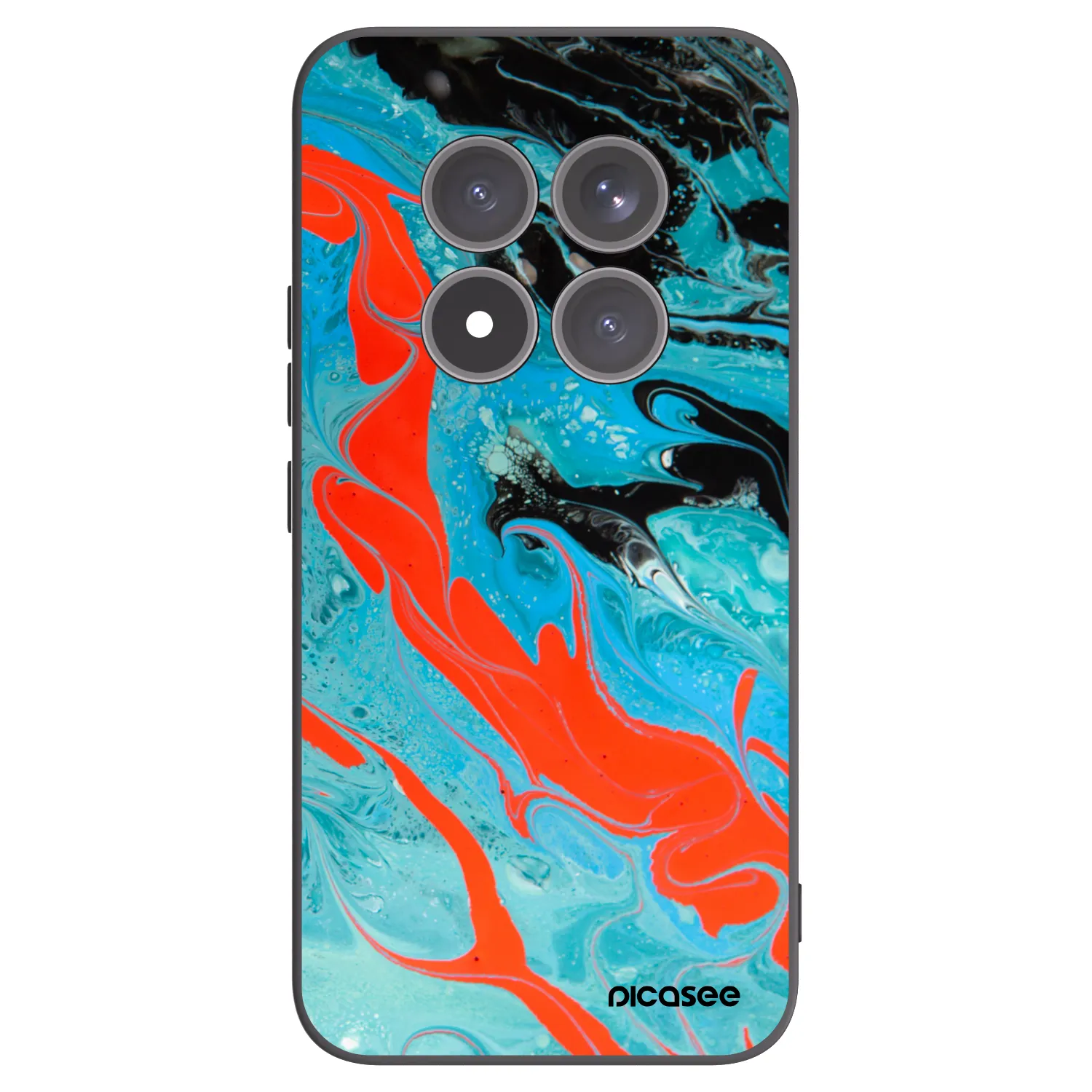 Picasee fekete szilikon tok az alábbi mobiltelefonokra Xiaomi Redmi Note 15 Pro+ - Blue Magma