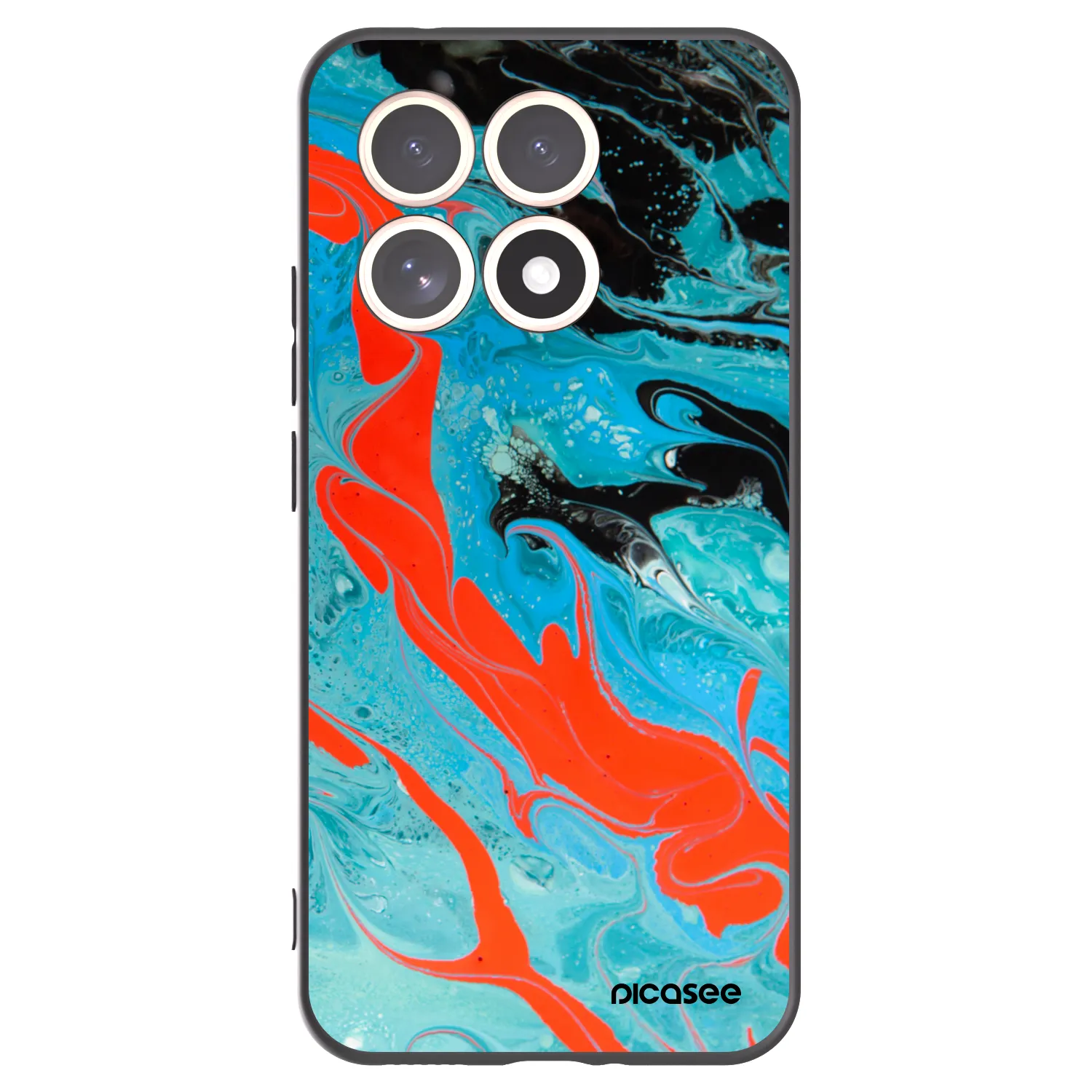 Picasee fekete szilikon tok az alábbi mobiltelefonokra Xiaomi 15T - Blue Magma