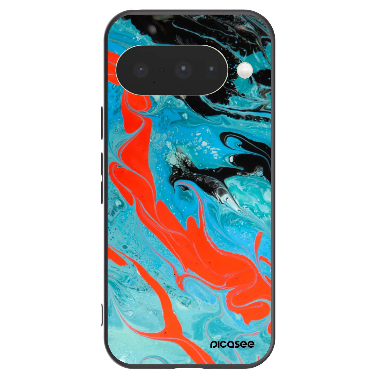 Picasee fekete szilikon tok az alábbi mobiltelefonokra Google Pixel 10 - Blue Magma