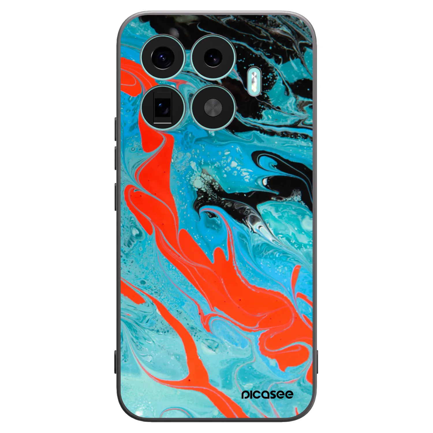 Picasee fekete szilikon tok az alábbi mobiltelefonokra Xiaomi 17T Pro - Blue Magma