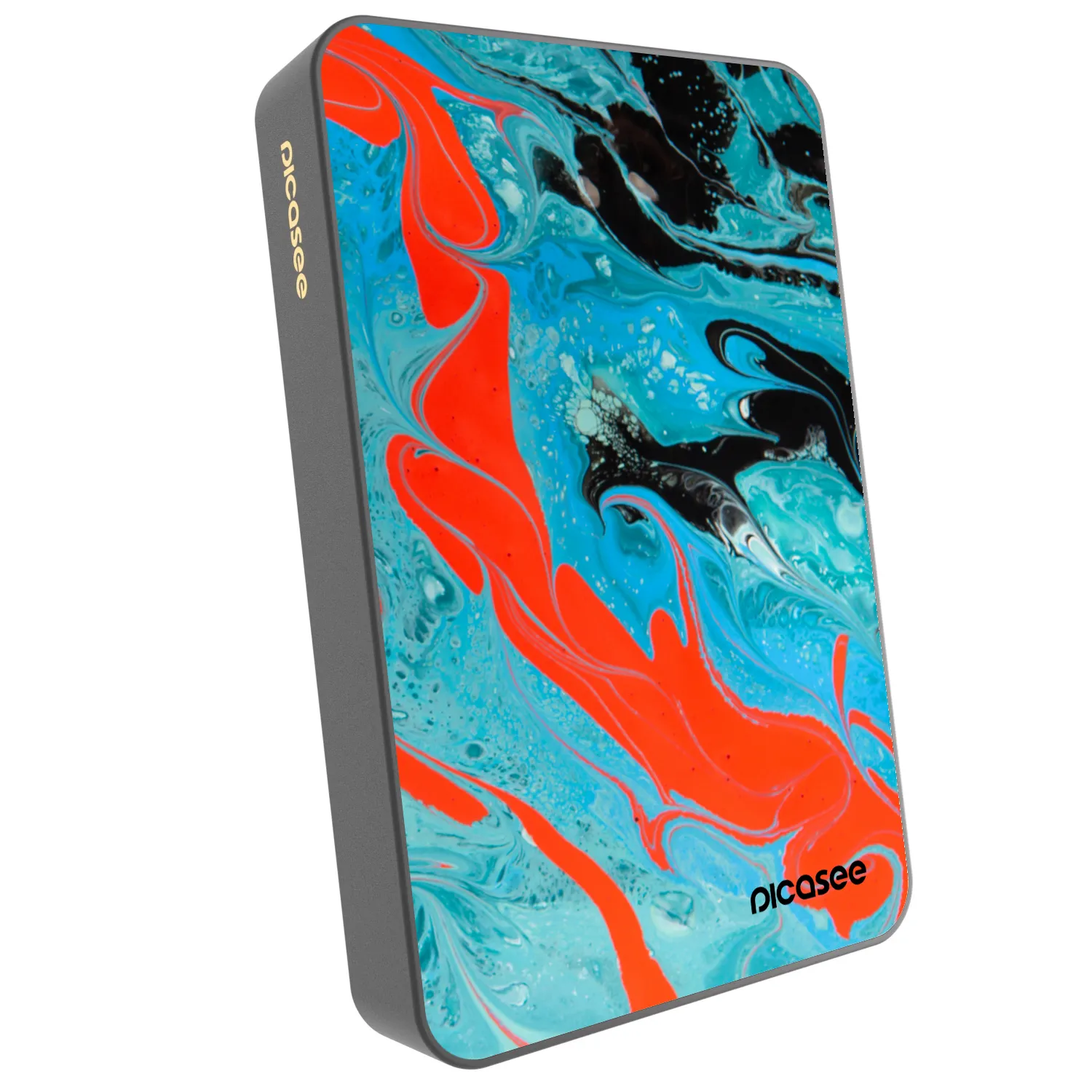Picasee Powerbank MagSafe 10 000 mAh Szürke - Blue Magma