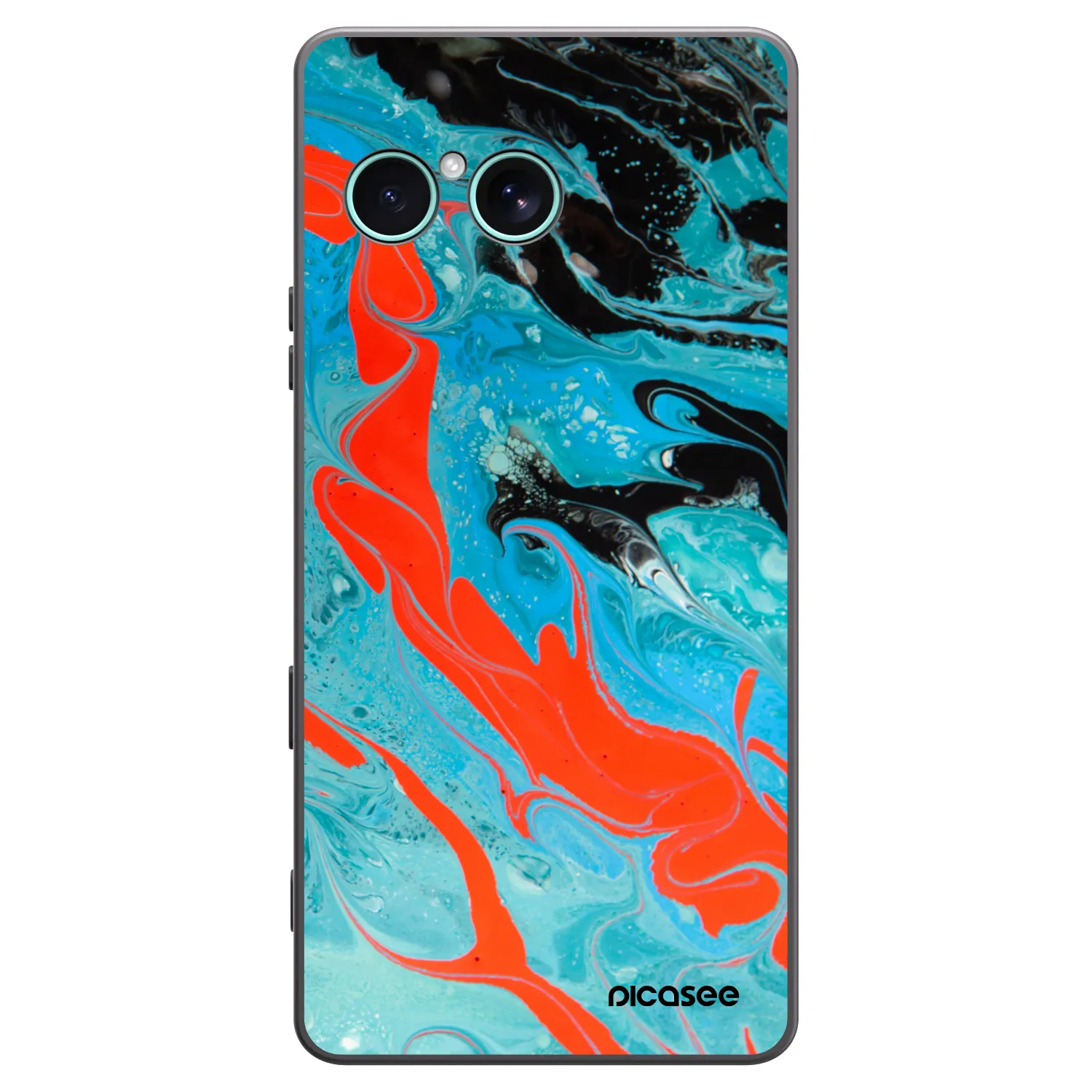 Picasee fekete szilikon tok az alábbi mobiltelefonokra Sony Xperia 10 VII - Blue Magma