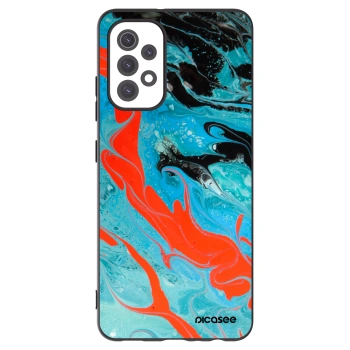 Picasee fekete szilikon tok az alábbi mobiltelefonokra Samsung Galaxy A32 5G A326B - Blue Magma