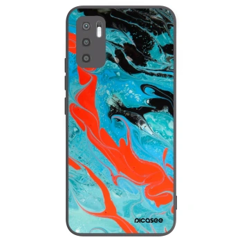 Picasee fekete szilikon tok az alábbi mobiltelefonokra Xiaomi Redmi Note 10 5G - Blue Magma