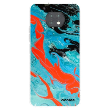 Picasee átlátszó szilikon tok az alábbi mobiltelefonokra Xiaomi Redmi Note 9T - Blue Magma
