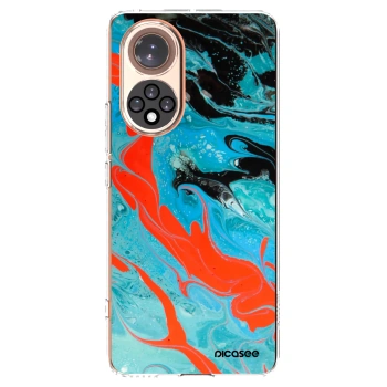 Picasee átlátszó szilikon tok az alábbi mobiltelefonokra Huawei Nova 9 - Blue Magma