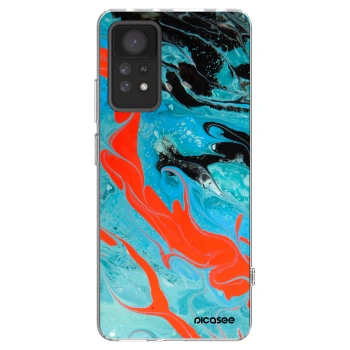 Picasee átlátszó szilikon tok az alábbi mobiltelefonokra Xiaomi Redmi Note 11 Pro 5G - Blue Magma