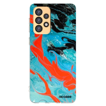 Picasee átlátszó szilikon tok az alábbi mobiltelefonokra Samsung Galaxy A33 5G A336 - Blue Magma
