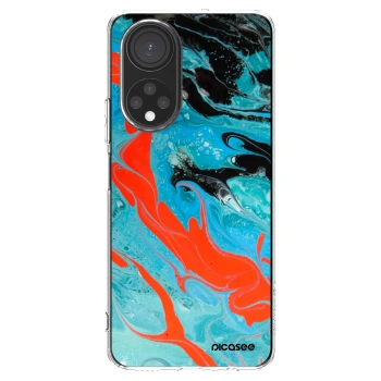 Picasee átlátszó szilikon tok az alábbi mobiltelefonokra Honor X7 - Blue Magma