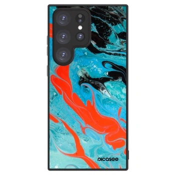 Picasee ULTIMATE CASE Samsung Galaxy S23 Ultra 5G - készülékre - Blue Magma