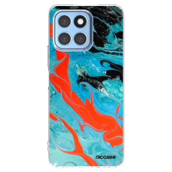 Picasee átlátszó szilikon tok az alábbi mobiltelefonokra Honor X6 - Blue Magma