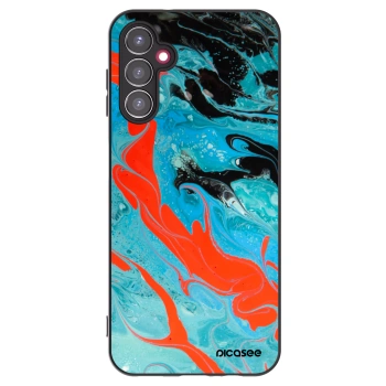 Picasee fekete szilikon tok az alábbi mobiltelefonokra Samsung Galaxy A14 4G A145R - Blue Magma