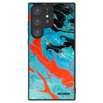 Picasee ULTIMATE CASE PowerShare Samsung Galaxy S23 Ultra 5G - készülékre - Blue Magma