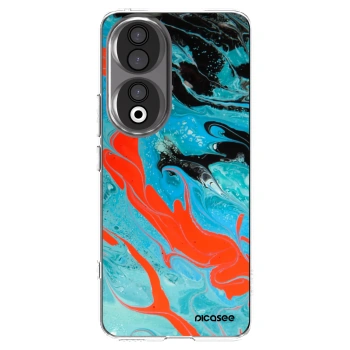 Picasee átlátszó szilikon tok az alábbi mobiltelefonokra Honor 90 5G - Blue Magma