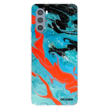 Picasee átlátszó szilikon tok az alábbi mobiltelefonokra Motorola Moto G62 - Blue Magma