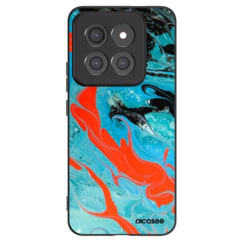 Picasee fekete szilikon tok az alábbi mobiltelefonokra Xiaomi 14 Pro - Blue Magma