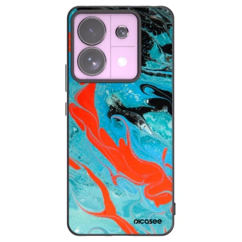 Picasee fekete szilikon tok az alábbi mobiltelefonokra Xiaomi Redmi Note 13 Pro 5G - Blue Magma