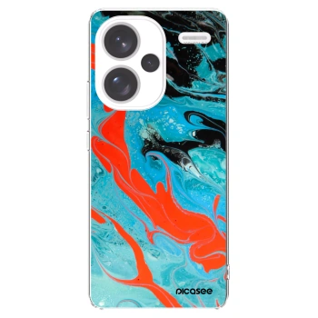 Picasee átlátszó szilikon tok az alábbi mobiltelefonokra Xiaomi Redmi Note 13 Pro+ 5G - Blue Magma