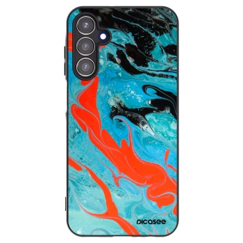 Picasee fekete szilikon tok az alábbi mobiltelefonokra Samsung Galaxy A15 A155F 4G - Blue Magma