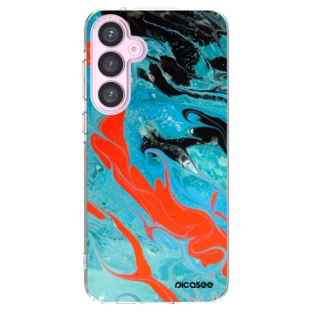 Picasee átlátszó szilikon tok az alábbi mobiltelefonokra Samsung Galaxy A55 5G A556B - Blue Magma