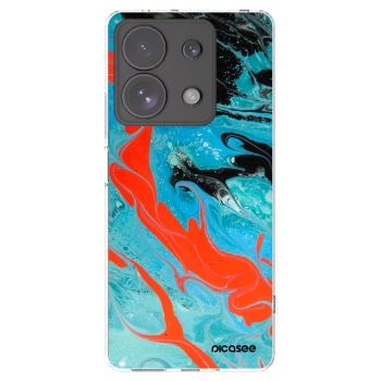 Picasee átlátszó szilikon tok az alábbi mobiltelefonokra Xiaomi Redmi Note 13 Pro 4G - Blue Magma