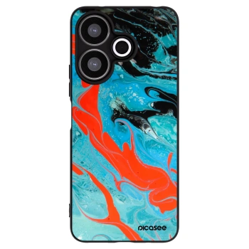 Picasee fekete szilikon tok az alábbi mobiltelefonokra Xiaomi Redmi 13 4G - Blue Magma