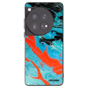 Picasee fekete szilikon tok az alábbi mobiltelefonokra OnePlus 12 5G - Blue Magma