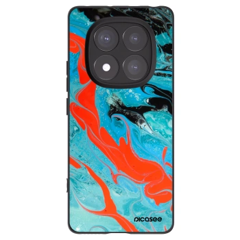 Picasee fekete szilikon tok az alábbi mobiltelefonokra Xiaomi Redmi Note 14 Pro 5G - Blue Magma