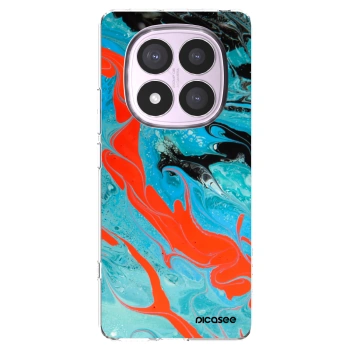 Picasee átlátszó szilikon tok az alábbi mobiltelefonokra Xiaomi Redmi Note 14 Pro 5G - Blue Magma