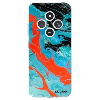 Picasee átlátszó szilikon tok az alábbi mobiltelefonokra Xiaomi Redmi 14C - Blue Magma