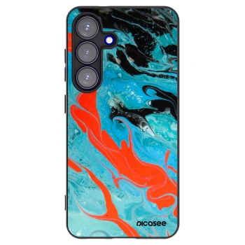 Picasee fekete szilikon tok az alábbi mobiltelefonokra Samsung Galaxy S25 5G - Blue Magma