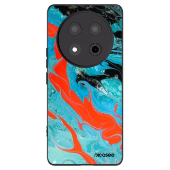 Picasee fekete szilikon tok az alábbi mobiltelefonokra Honor Magic7 Lite 5G - Blue Magma
