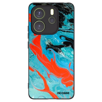 Picasee fekete szilikon tok az alábbi mobiltelefonokra Xiaomi Redmi Note 14 4G - Blue Magma