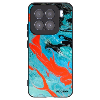 Picasee fekete szilikon tok az alábbi mobiltelefonokra Xiaomi 15 - Blue Magma