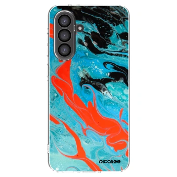 Picasee átlátszó szilikon tok az alábbi mobiltelefonokra Samsung Galaxy A36 5G - Blue Magma