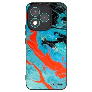 Picasee fekete szilikon tok az alábbi mobiltelefonokra Honor 400 Lite 5G - Blue Magma