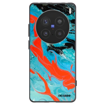 Picasee fekete szilikon tok az alábbi mobiltelefonokra Vivo X200 Pro - Blue Magma